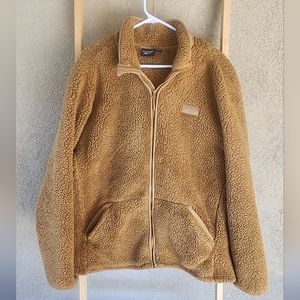 Reebok faux fur sherpa full zip jacket.